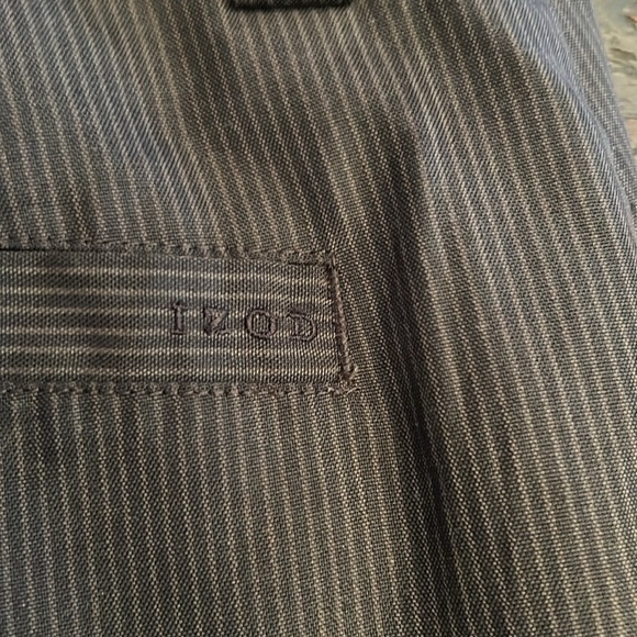 Izod xfg men’s golf shorts pinstripe grey size 38 - Picture 3 of 6